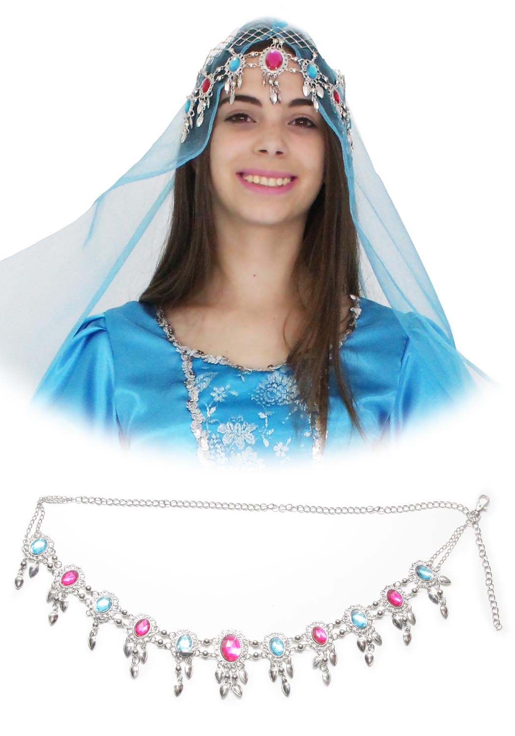 SET ODALISCA (CINTURA + DIADEMA)